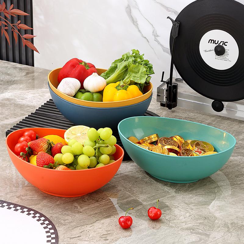 Yuanbao Bowl Vegetable And Fruit Bowl Household Living Room Dried Fruit Plate High-End Snack Plate Delicate Candy Plate