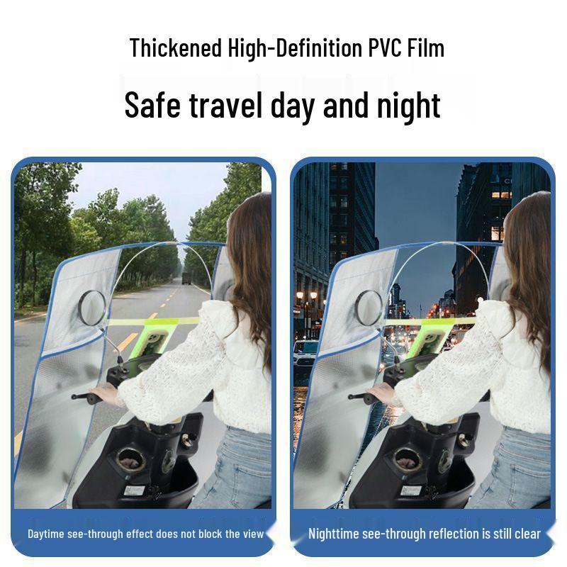 Elektrofahrzeug Motorrad Windschutzscheibe Sonnenschutz: Verbesserte Batterieabdeckung für Regen- und Windschutz