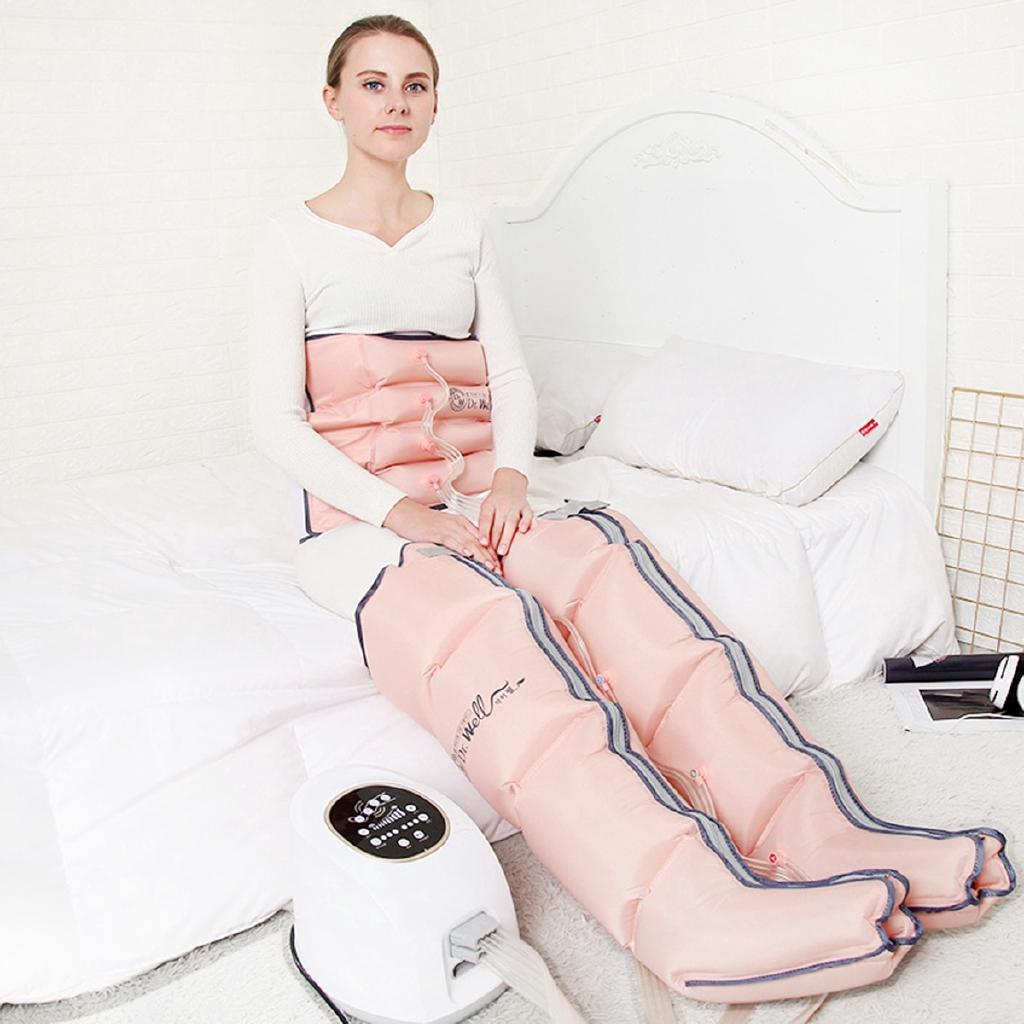 3 Modes Air Chambers Leg Compression Massager Vibration Infrared Therapy Arm Waist Pneumatic Air Wraps Relax Pain Relief Massage 18W