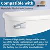3pack Plastic Side Mount Water Trip Lever Handle Accessories Bathroom Suites Side Button HX6C