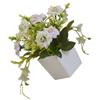Artificial Potted Flower Lifelike Cloth Flower Plastic Flowerpot Simulation Decor