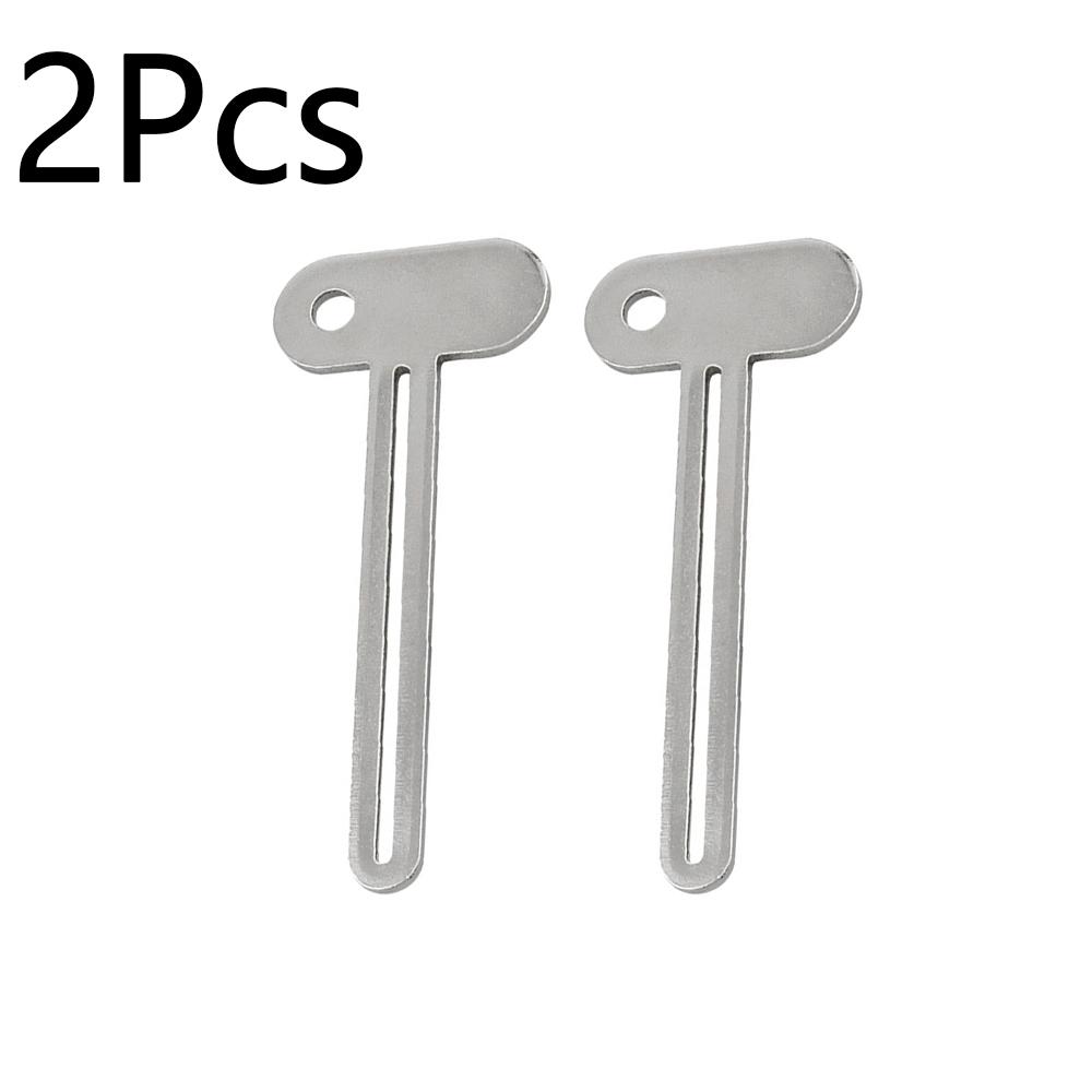 Silver Key-Shaped Tube Squeezer Tool for Toothpaste and Creams Squeezer Hand Cream Face Cleanser Toothpaste Bathroom Accessories