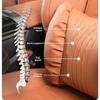 Quality Nappa Leather Car Headrest Lumbar Support Cushion Comfortable Soft Car Neck Pillows Waist Pillow Car Interior Accessorie