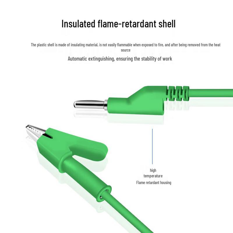 Banana Plug to Alligator Clip DC Power Test Lead