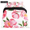 Duvet Cover Set Queen Floral Bedding Elegant Peony Bedding Soft Comforter Cover Set with With 2 Pillowcases 3Pcs Queen Full Size