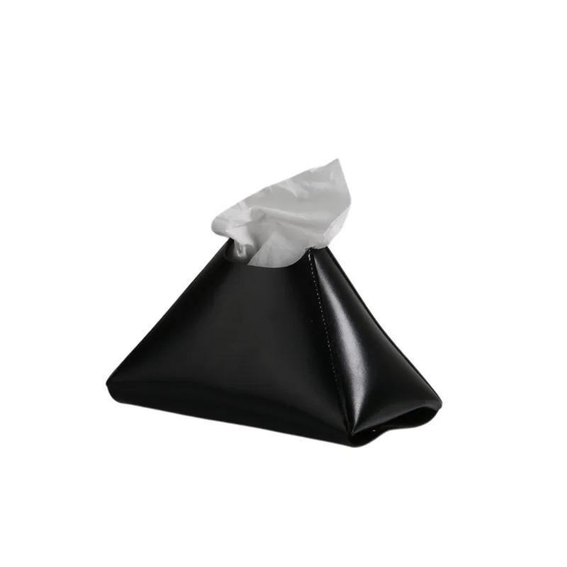 

1pc PU Leather Tissue Case Creative Luxury Simples Napkin Box Home Hotel Car Tissue Box Wholesale Gift чёрный