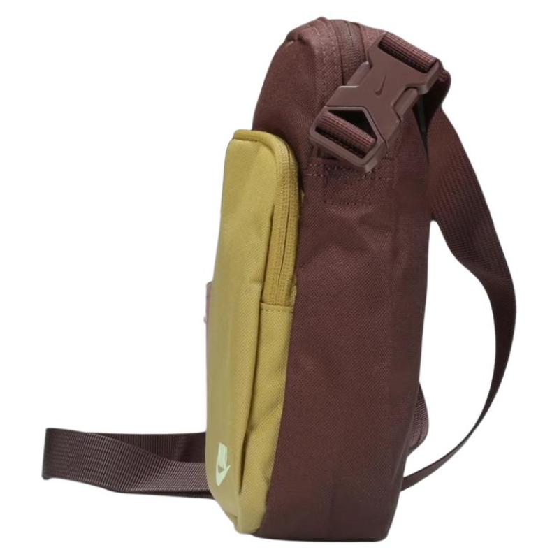 Nike Heritage Polyester Shoulder Bag, Crossbody Bag Regular Unisex Yellow Casual BA5898-220