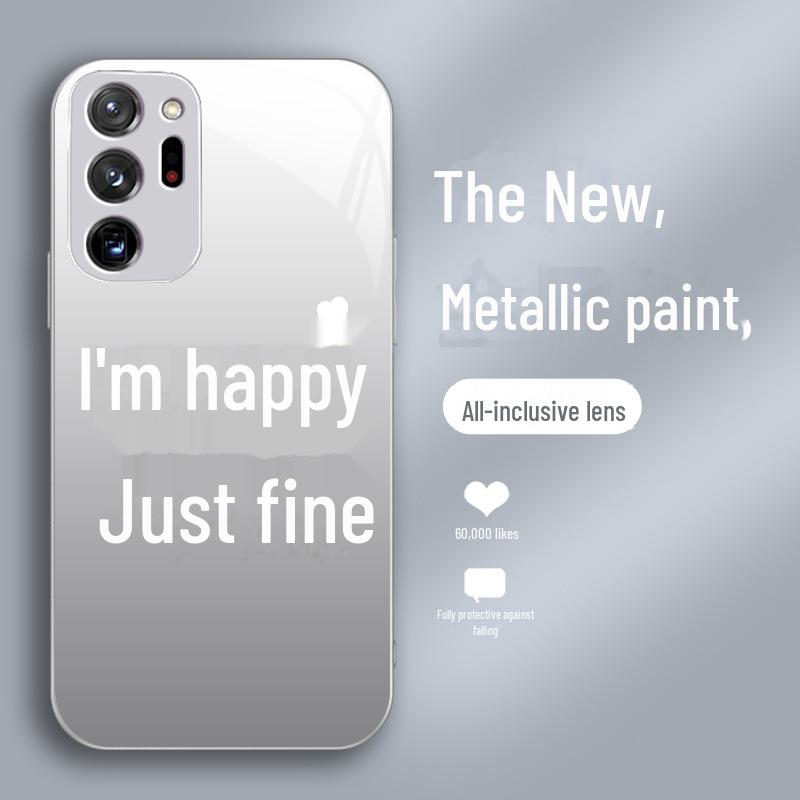 Customize Liquid Glass Case for Samsung A13, M40, 20 Ultra with All-Inclusive Lens.
