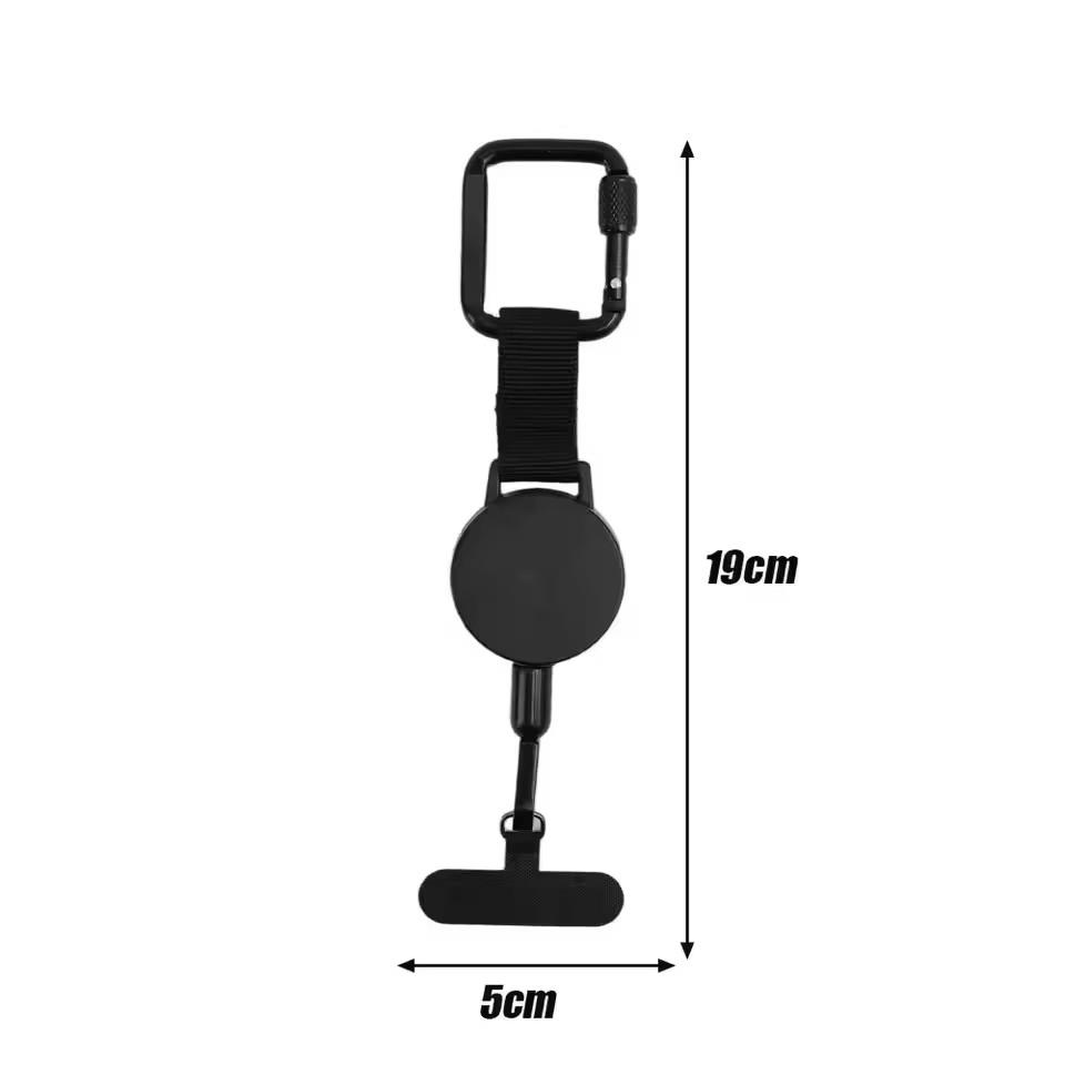 Retractable Keychain Heavy Duty Lanyard Anti-Theft Phone Holder Travel Cellphone Strap Smartphone Safety Tether With Belt Clip
