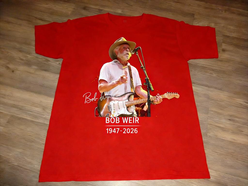 SpringSummer 2026 New Rip Bobby Bob Weir Unisex Tshirt Classic Aesthetic Sleeve Tshirts Cotton Casual T Shirt Streetwear
