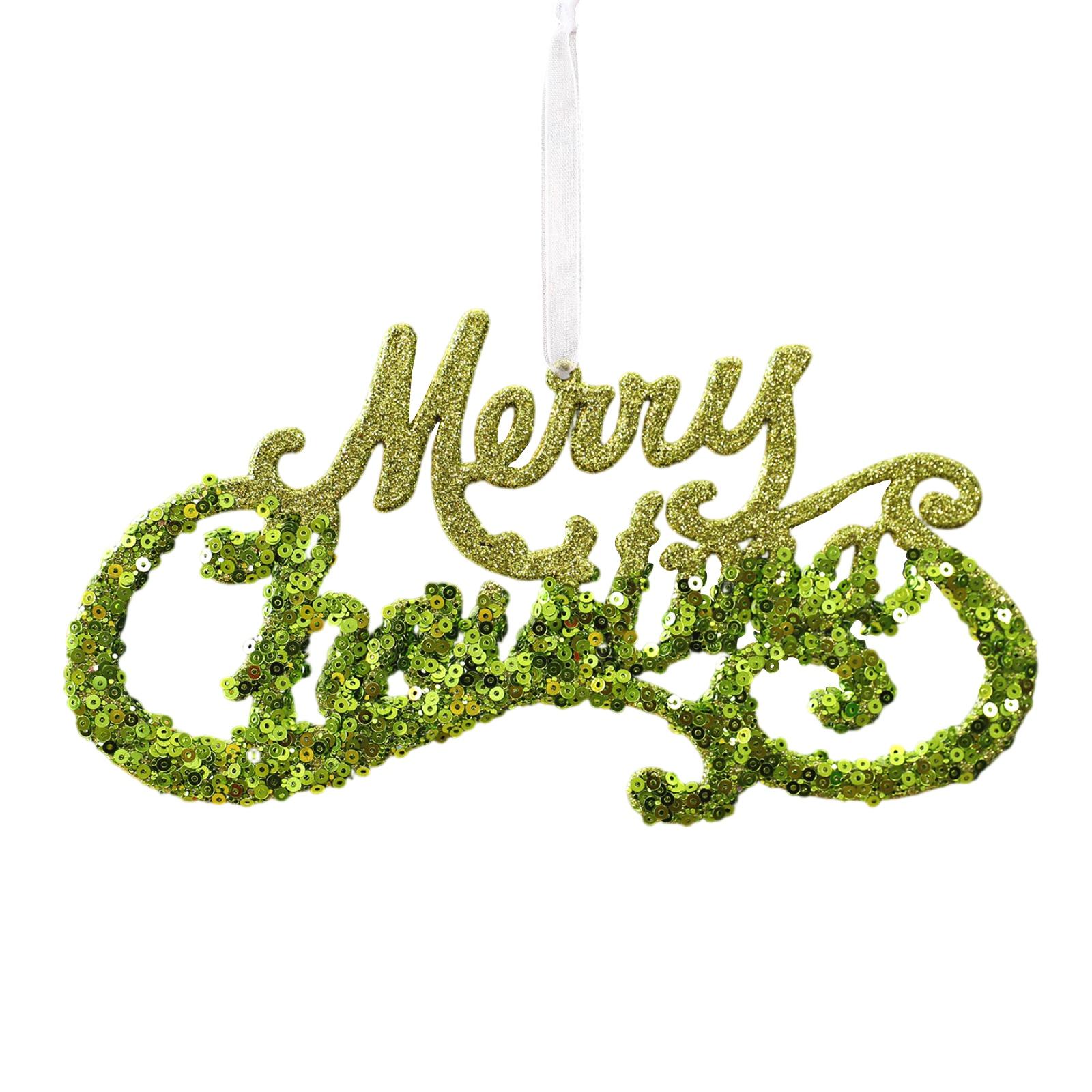 

Fruit Green Sequined Christmas Decoration Snowflake Pendant One Size