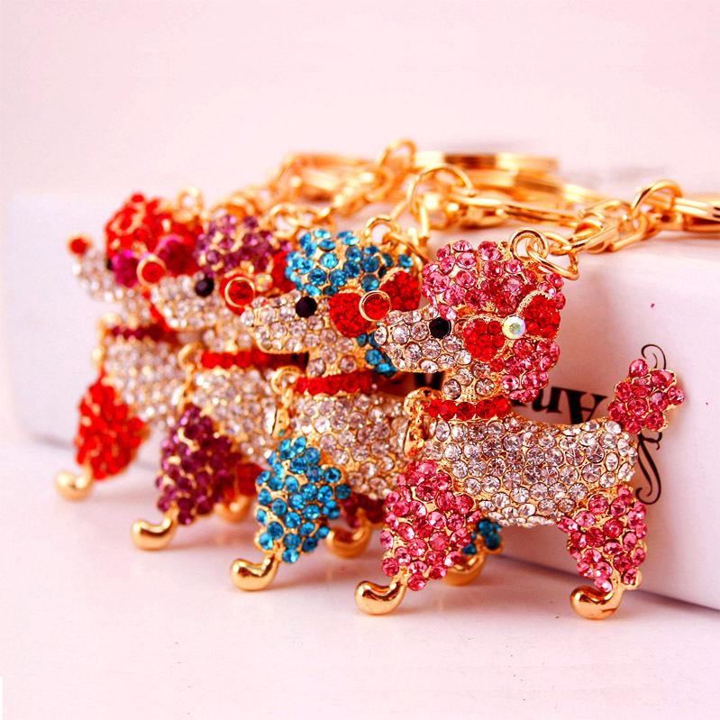 Breloc coreean drăguț cu cristale - accesoriu pentru geantă de damă 541