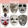 Slipknot Halloween-Maske mit Clown-Gesicht und Reißverschluss-Mund für Kostümpartys