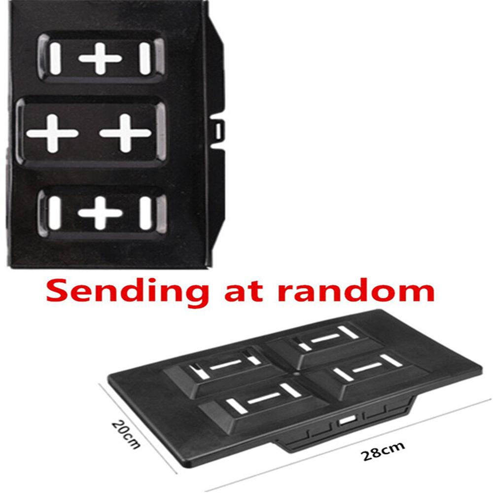 Universal Black Battery Tray Car Storage Battery Holder + Hold Down Clamp Safe