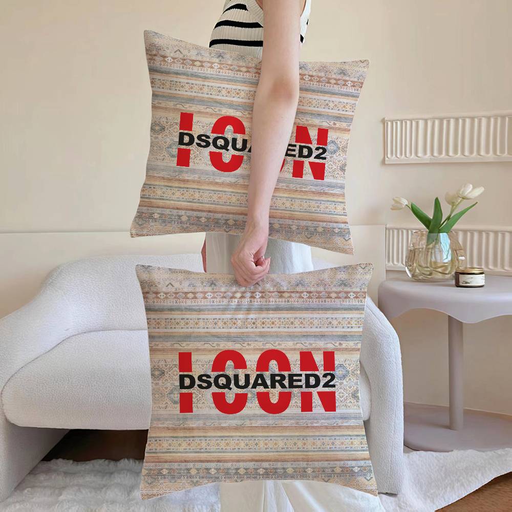 Anime D-DSquaredS Kissenbezug Sofa und Wohnzimmer Dekorative Kissenbezüge Staubdicht und Milbendicht Versteckter Reißverschluss
