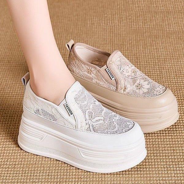 Mesh sandalen dames nieuw herfst muffin dikke zool veelzijdige damesschoenen ademende dames enkelschoenen casual schoenen