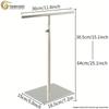 Stainless Steel T-Shaped Handbag & Scarf Display Stand