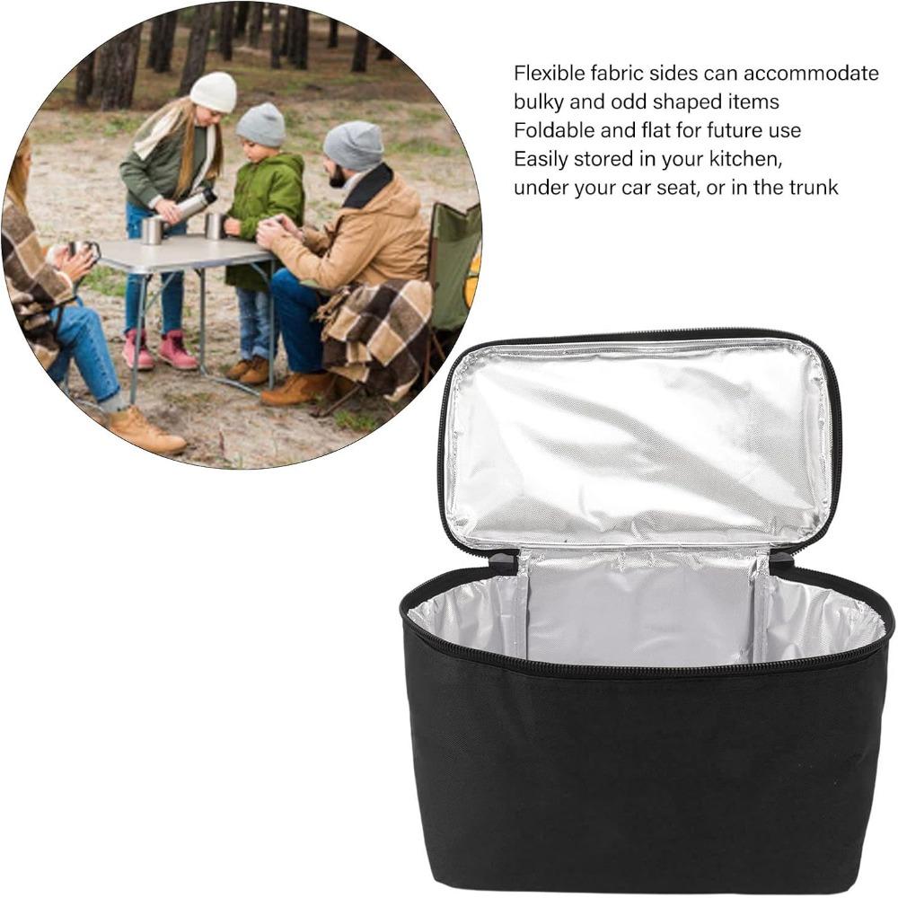 Reusable Insulated Lunch Bag 10L Food Transport Carrier Durable Portable Cooler Tote Picnic