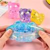 Urso Fidget Brinquedo Squishys Urso de Goma com Glitter Needoh Pequeno Animal Fofo Anti Estresse Fidget Splat Descompressão Ventilação Brinquedo de Apertar
