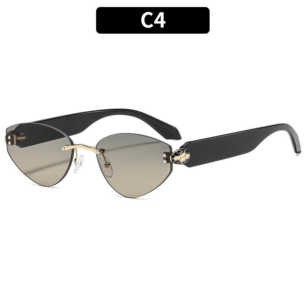 

Женские солнцезащитные очки, треугольные безободковые солнцезащитные очки, мужские и женские модные солнцезащитные очки