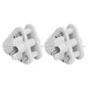 2 Pcs Boat Gate Latch Nylon Secure Closure Pontoon Gate Latch Replacement Kit for 1 Inch and 1 1/4 I