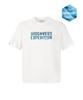 DISCOVERY EXPEDITION Uni Freshvent Collage Lettering Short Sleeve T-Shirt (White)