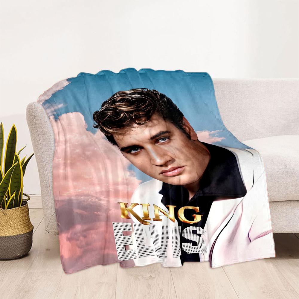 Elvis: Rock Legend Blanket Durable Comfort Perfect for Chair Sofa Bed for All Seasons Modern Best Holiday Gift for Friends Family