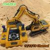 RC Excavator Truck 2.4G Remote Control Car with Spray 12/13/15 Channel Engineering Vehicle Car Toy Children Christmas Gifts