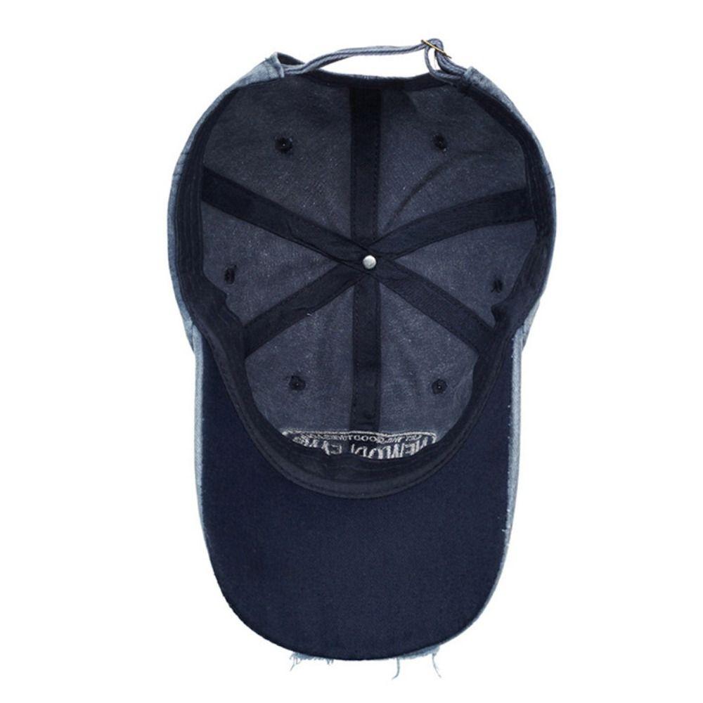 Letter NEWORLEANS Distressed Faded Cap Broken Hole Sunscreen Hats  For Man Women Outdoor Sports