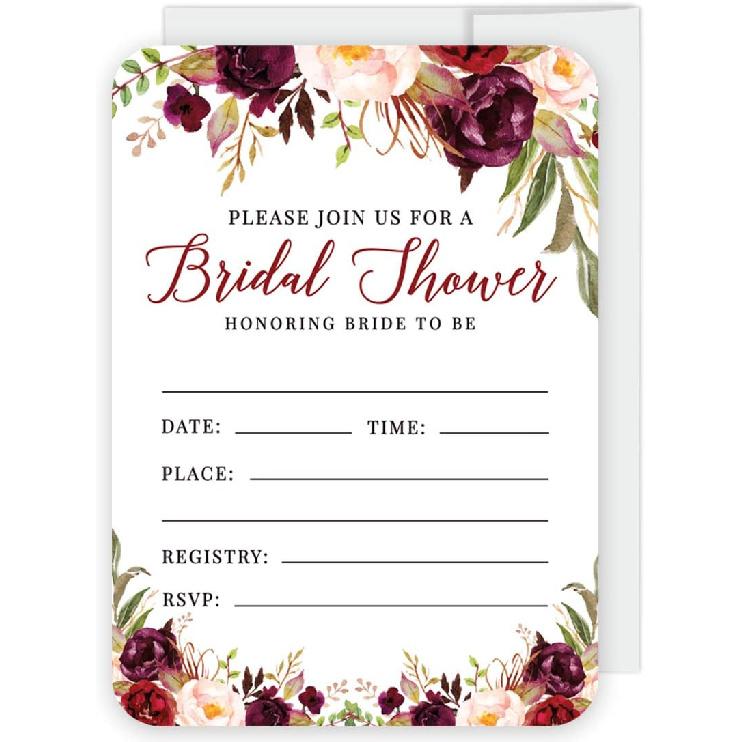 Andaz Press Fall Autumn Burgundy Maroon Floral Flowers Party, 2-Inch Round Circle Label Stickers, Thank You for Celebrating with Us Sticker, 40-Pack,