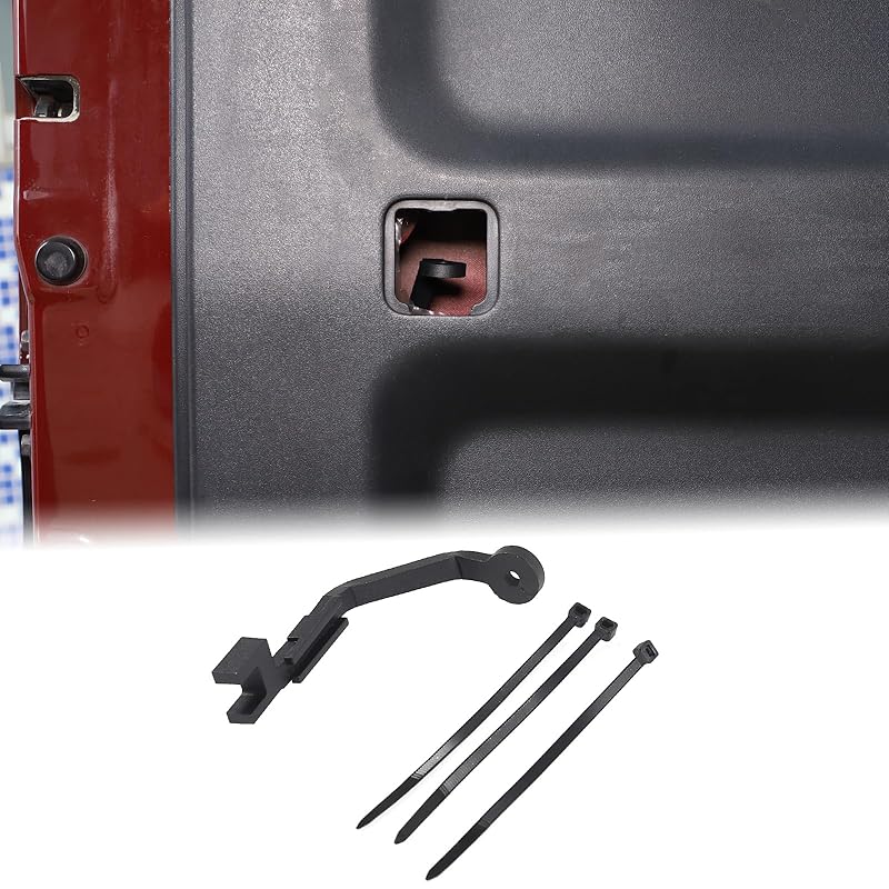 Car Tailgate Emergency Locks Holder Fit Toyot@a FJ Cruiser 2007-2021 Car Aluminum Tailgate Lock Switch Bracket Rear Door Panel Forced Door Opening