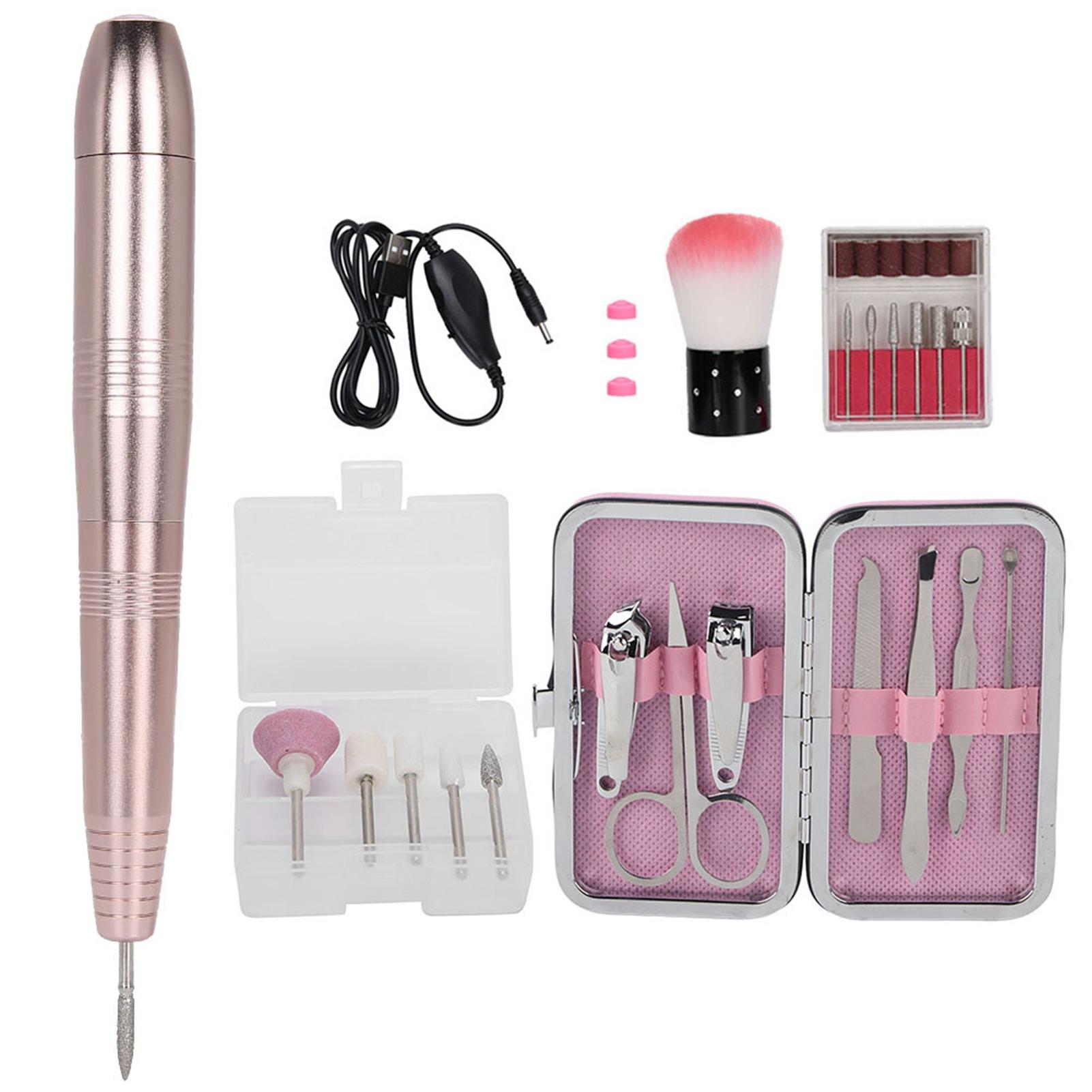 

19000 об/мин многофункциональная портативная электрическая дрель-ручка для ногтей набор маникюрных инструментов