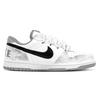Nike Big DEER Nautical Era Leather Abrasion Resistant Slip Resistant Low top Skateboard Shoes Men's White Gray 355152-106(Team84-)