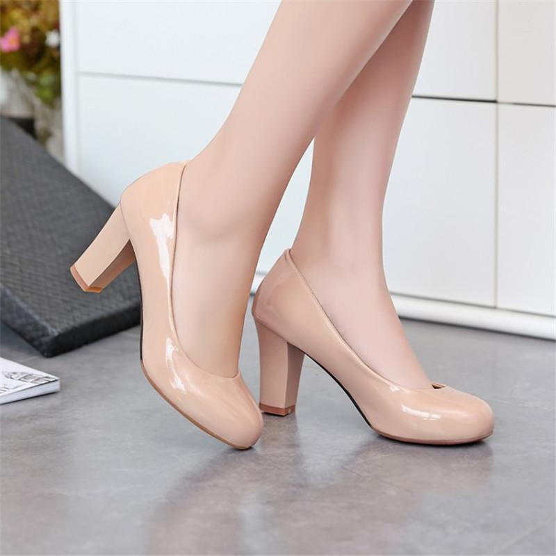 Elegantes Saltos Altos Femininos Clássicos Saltos Altos para Meninas Scarpins Femininos Tamanho Grande 31-46 Casuais Festa Escritório Sapatos de Casamento Scarpins de Vestido Feminino