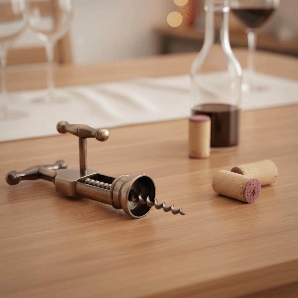 Faucet Design Zinc Alloy Corkscrew Corrosion-resistant Vintage Cork Puller Non-deforming Comfortable Handle Wine Bottle Opener