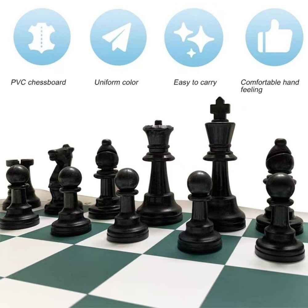 Board Games Folding Chessboard 34cm/50cm Kids Chess Set Outdoor Travel Chess Set  Family Gathering