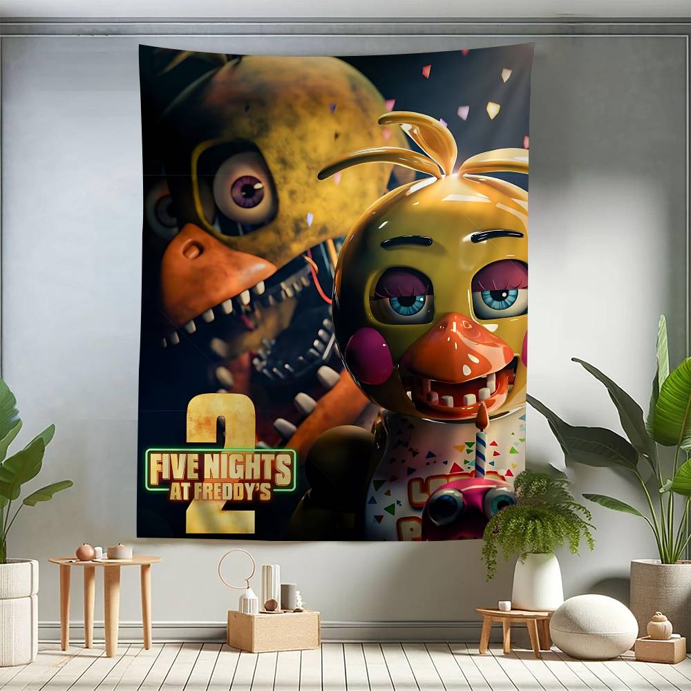 Fnaf FivenightsAtFreddys Wandteppich Hängend Tarot Hippie Wandteppiche Schlafsaal Wandbehang Laken
