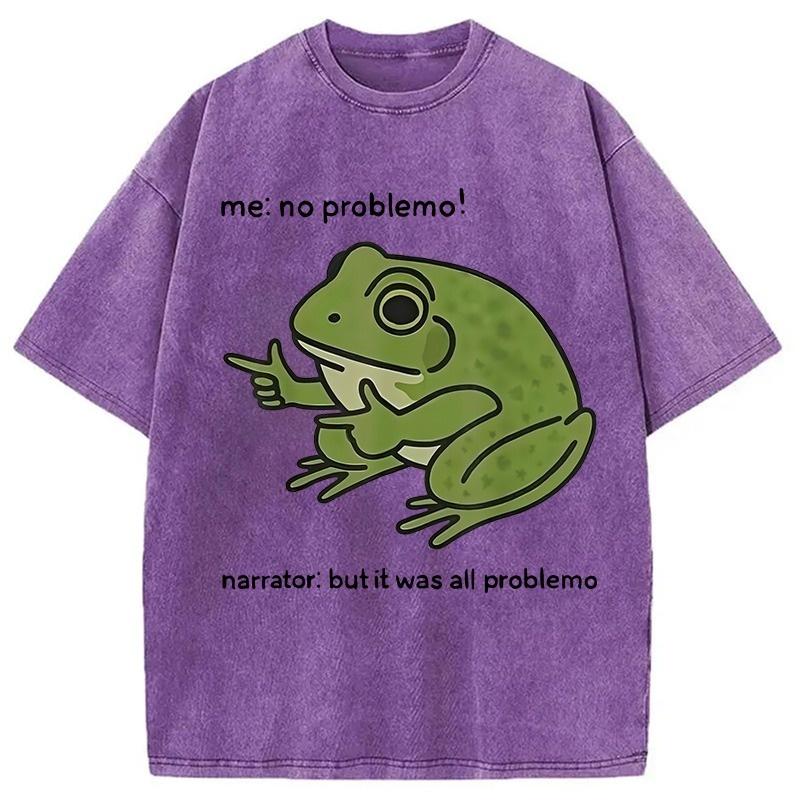 

Men s Casual Loose Hiphop T-shirts Summer Short Sleeve O-neck Unisex Tees Holiday Chic Stupid Frog Meme Washed Acid Tunics 3XL