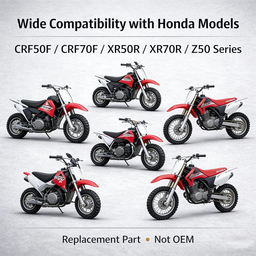 17211-165-730 CRF50F Air Filter Element Compatible with Honda CRF50F CRF70F XR50R XR70R Z50R Z50RD 1986-2021 Air Filter Intake Cleaner Replace