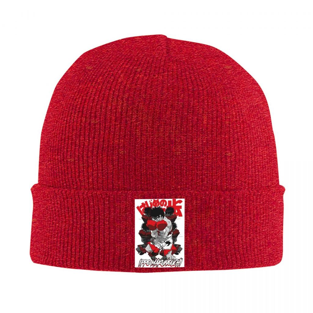 Hajime No Ippo Anime Kamogawa Boxing Warm Knitted Cap Hip Hop Bonnet Hat Autumn Winter Outdoor Beanies Hats for Men Women Adult