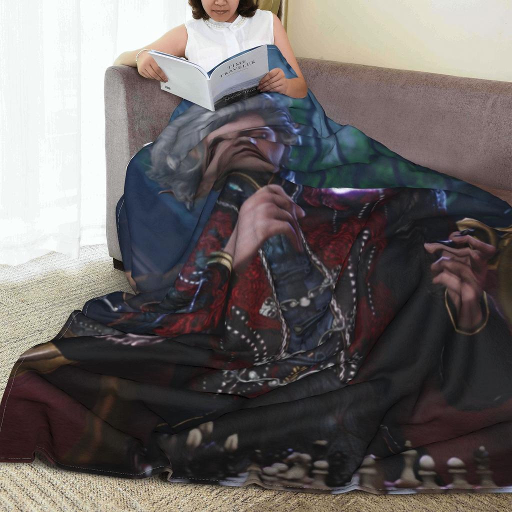 Astarion B-Baldurs Game Gate Flannel Blankets Vampire Character Awesome Throw Blanket Bedspreads 200x150cm Rug Piece Super Warm