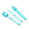3PCS Camping Utensils Set Connect Magnetic Knife Fork Spoon Flatware Portable Camping Cutlery Travel Carry Kits Parts