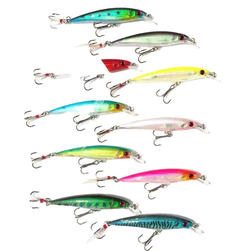 Bionic Minnow Lure: 9cm/8g Long-Casting Fishing Hook Fake Bait