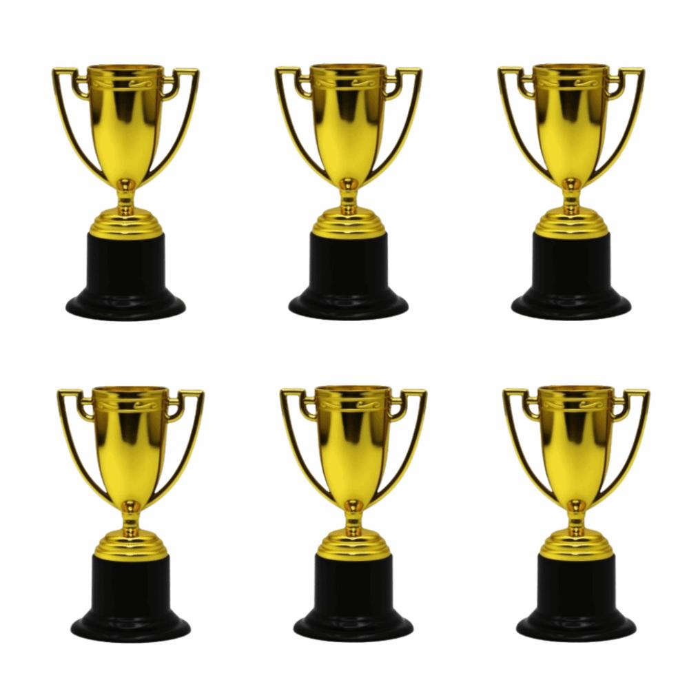 Plastic Material Mini Trophy Set Gold Color Children's Trophy Awards  Kindergarten Rewards