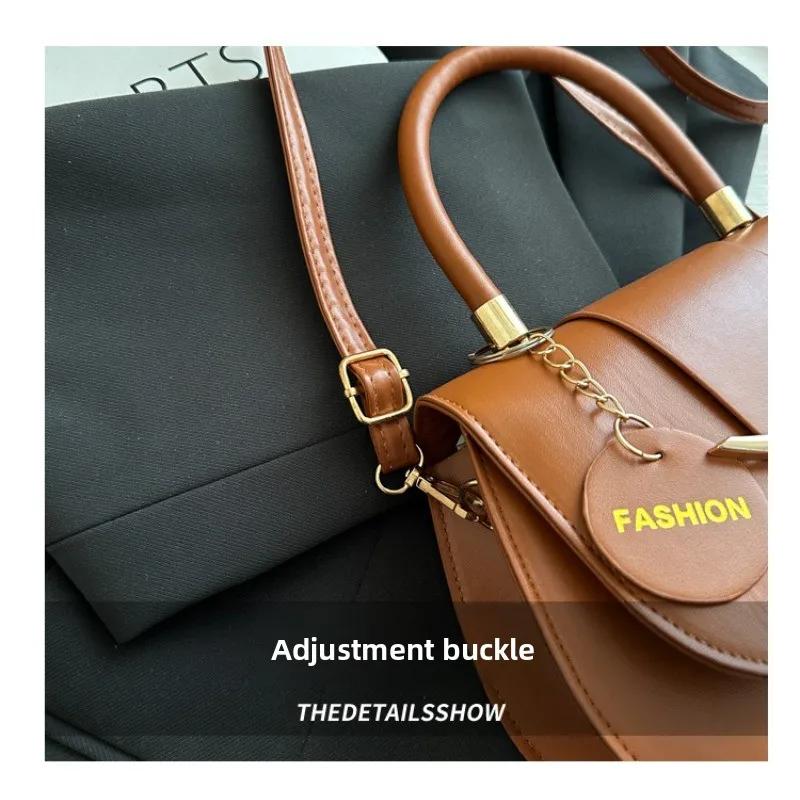 High-End Niche Design Bag Women's Bag Popular Messenger Bag Single Shoulder Saddle Bag