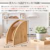 PLEAVIT Coffee Filter CaseStorage Box, Bamboo, Dustproof, Moisture-Proof, Space-Saving, Kitchen Dispenser Stand, Multifunctional, Durable, Fan-Shaped