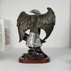 1 Stück Adlerskulptur Harzskulptur Realistische Adlerfigur mit ausgestreckten Krallen und Flügeln Büro Goth Dekoration Geeignet für Arbeitszimmer