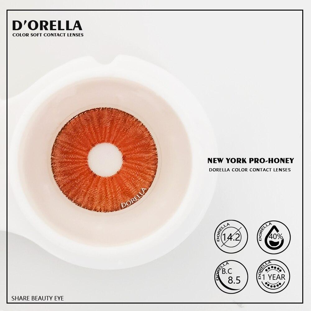 DORELLA 1 Pair (2pcs) NEW Fashion Lenses New York Color Soft Cosplay Contact Lenses for Eyes