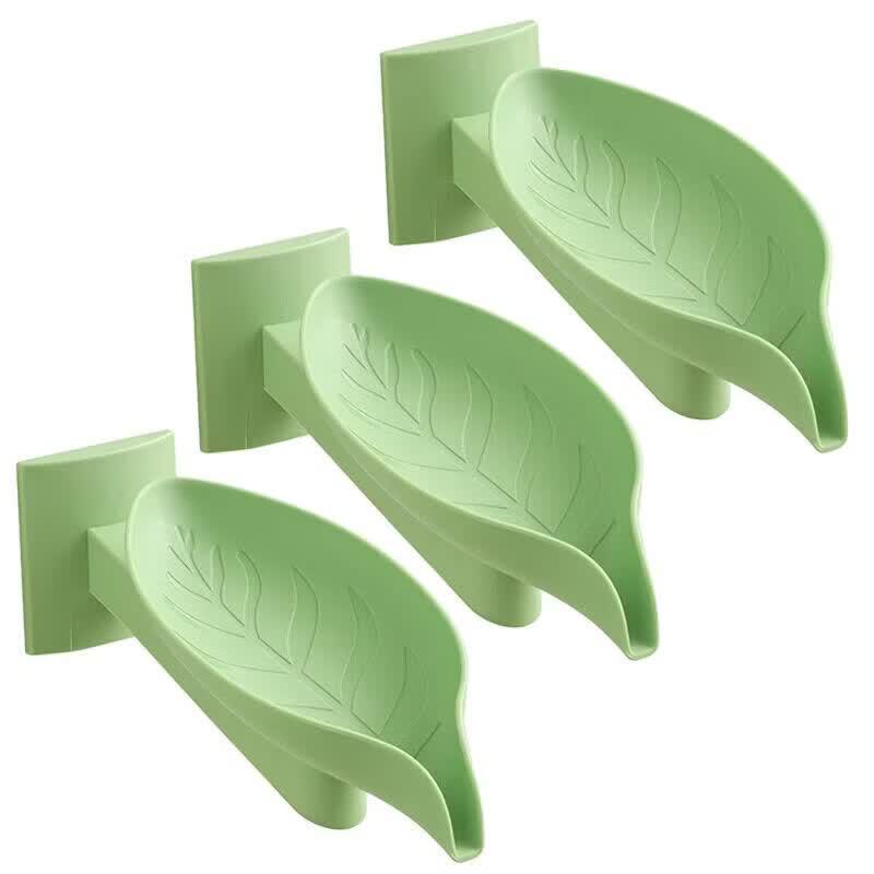 LIEI Leaf-shaped Suction Cup Soap Dish