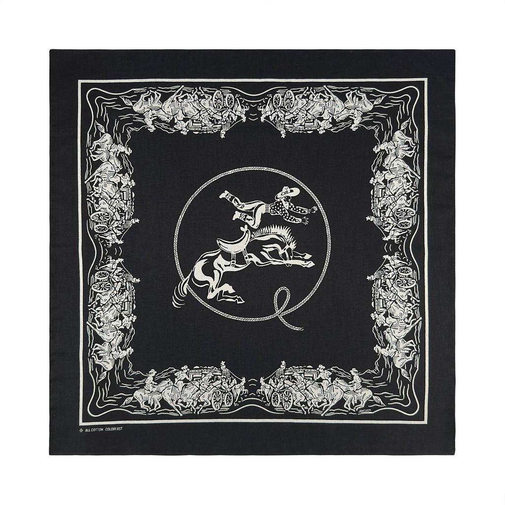 Vintage Bandana Scarf with Cotton Western Print Breathable and Comfortable for Men and Women Outdoor Sport Headpiece